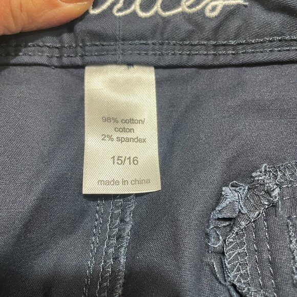 Maurices Navy Skirt size 15/16 NWT Twill Cotton - Picture 5 of 8